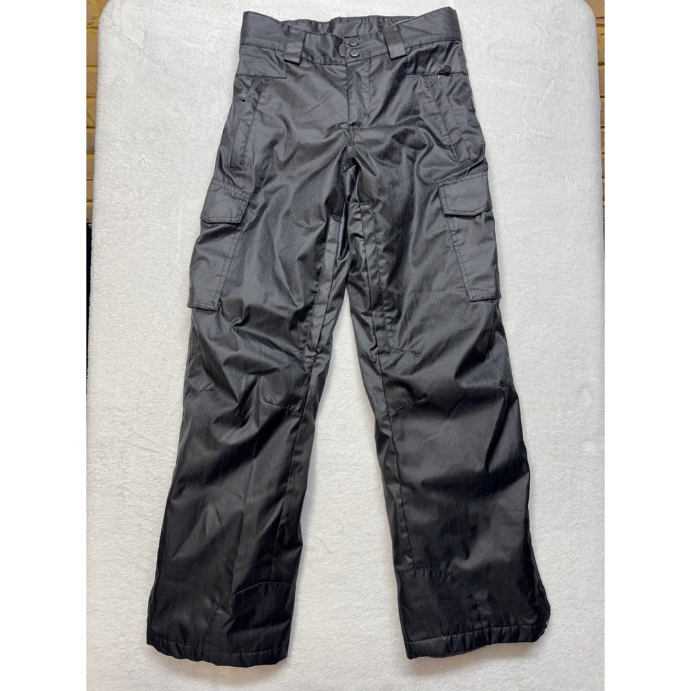Gravity Bernice Snow Pants Black Crosshatch Waterproof Cargo Ski Snowboard S